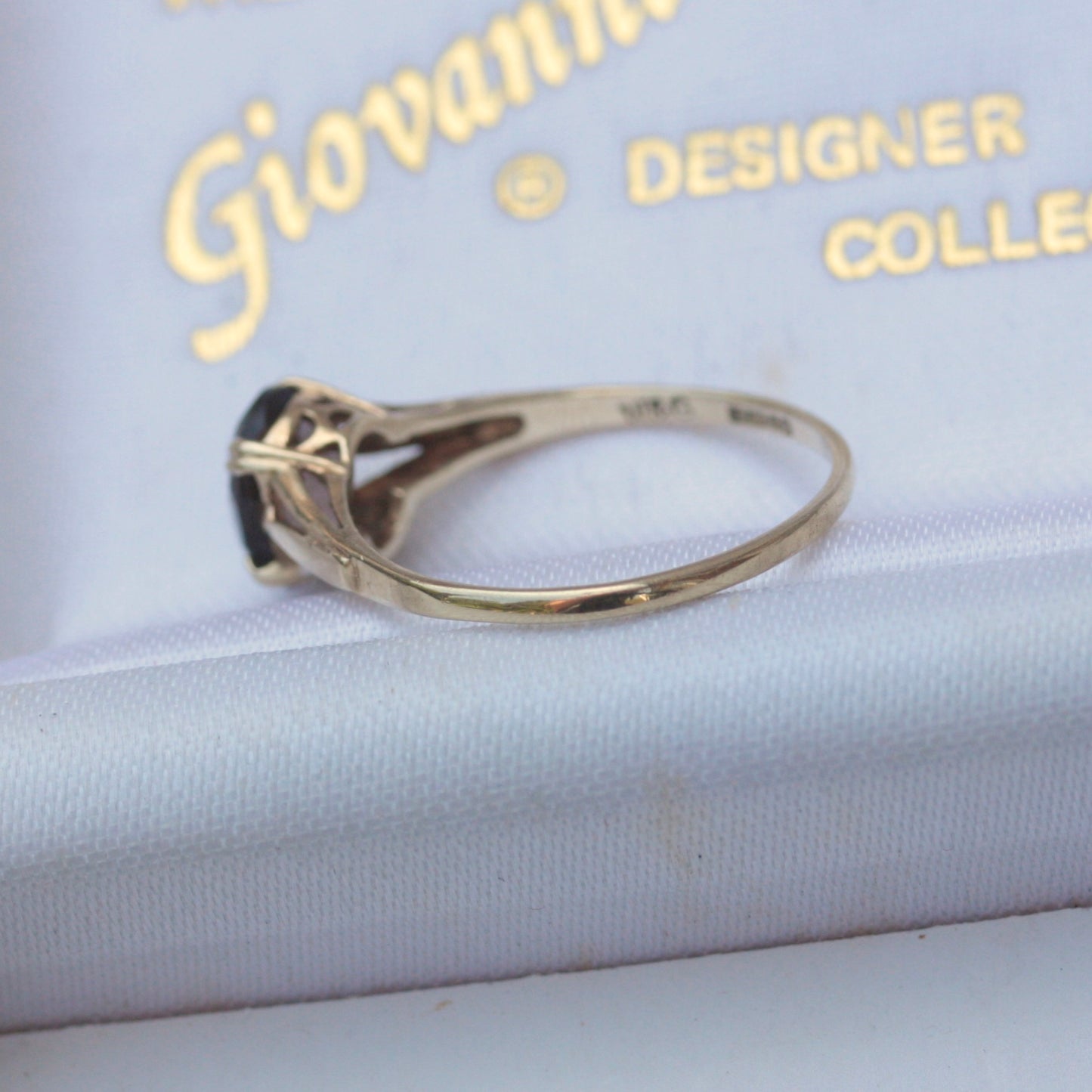 Vintage 9ct Gold Smoky Quartz Solitaire Ring, 1986