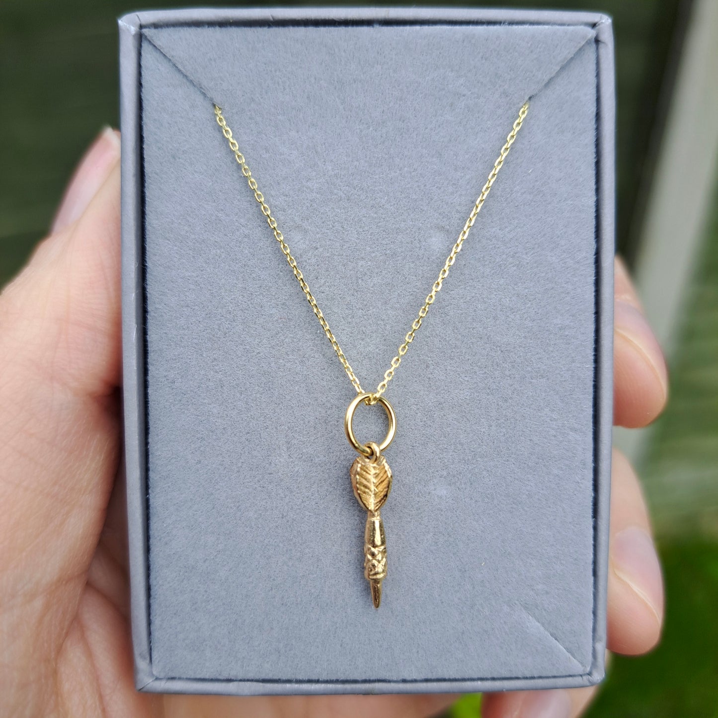 Vintage 9ct Gold Mini Dart Charm, 2001