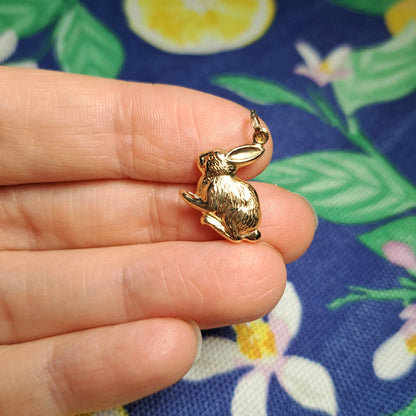 Vintage 9ct Gold Rabbit Charm