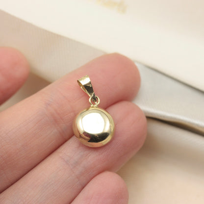 Pre-owned 14K Gold and Glass Turkish Nazar Eye Pendant
