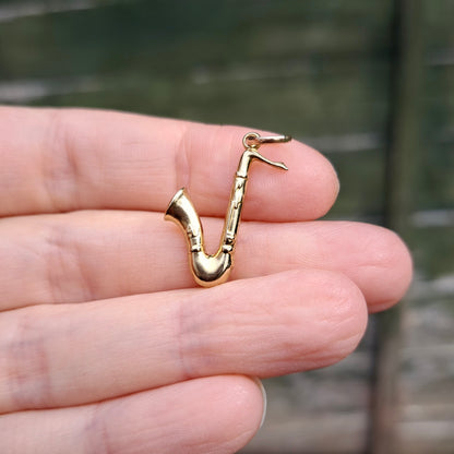 9ct Gold Saxophone Charm