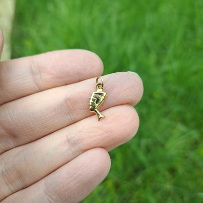 Vintage 9ct Gold Nefertiti Charm