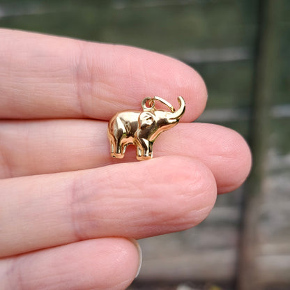 9ct Gold Elephant Charm