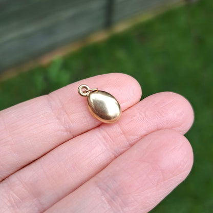 Vintage 9ct Gold Coffee Bean Charm
