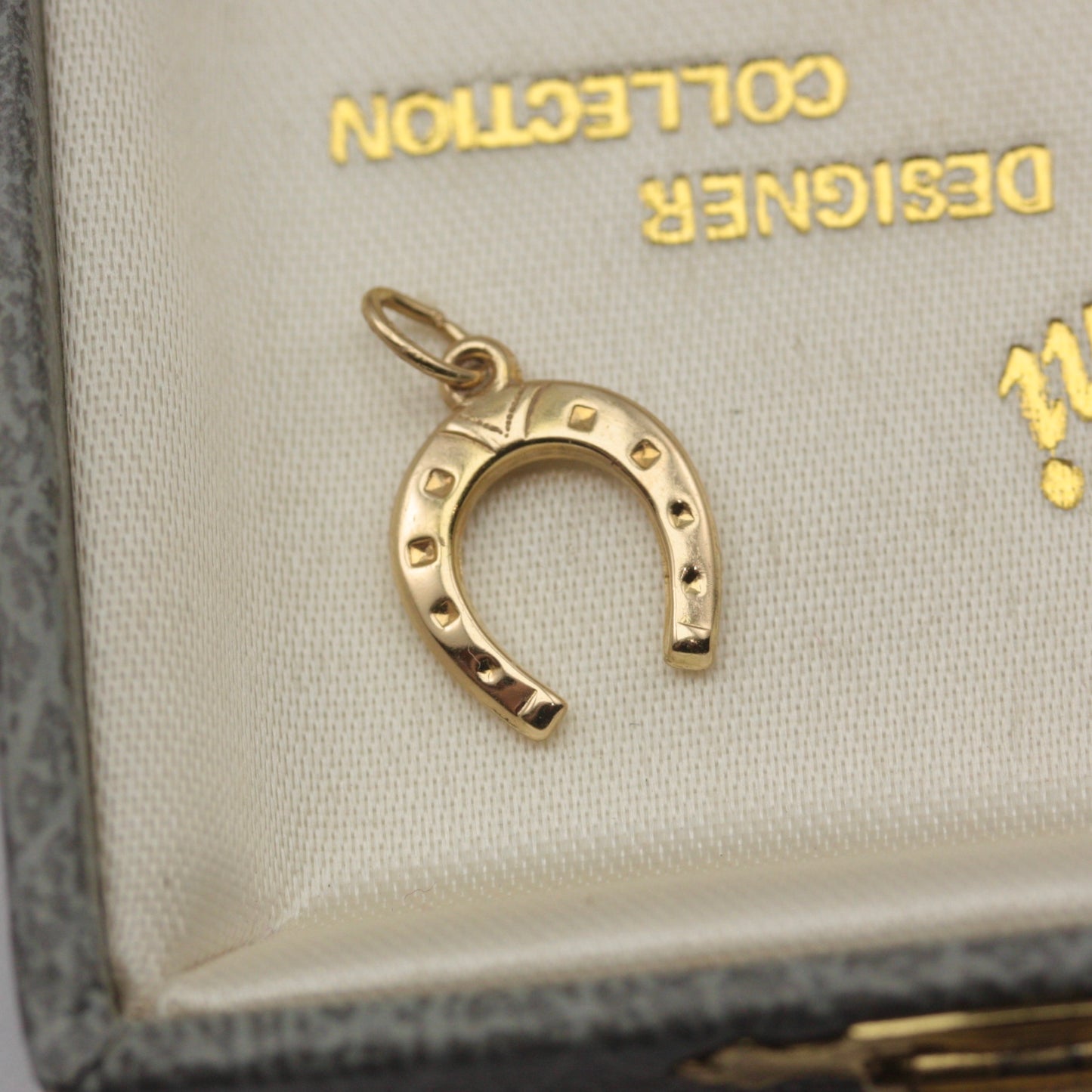 Vintage 9ct Gold Horseshoe Charm