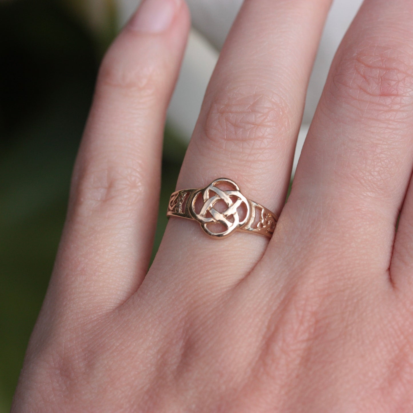 Vintage 9ct Gold Celtic Knot Ring, 2000