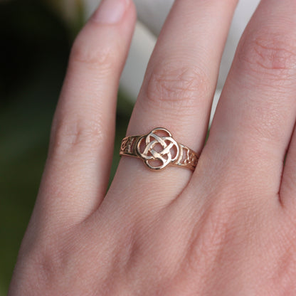 Vintage 9ct Gold Celtic Knot Ring, 2000