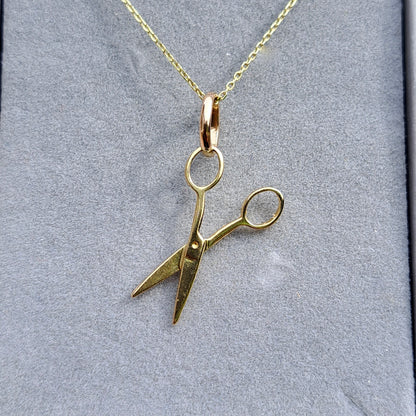 9ct Gold Scissors Charm