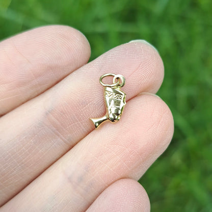Vintage 9ct Gold Nefertiti Charm