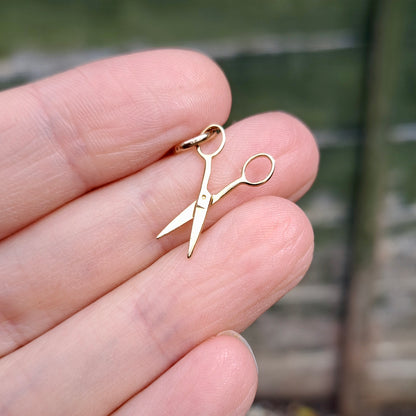 9ct Gold Scissors Charm