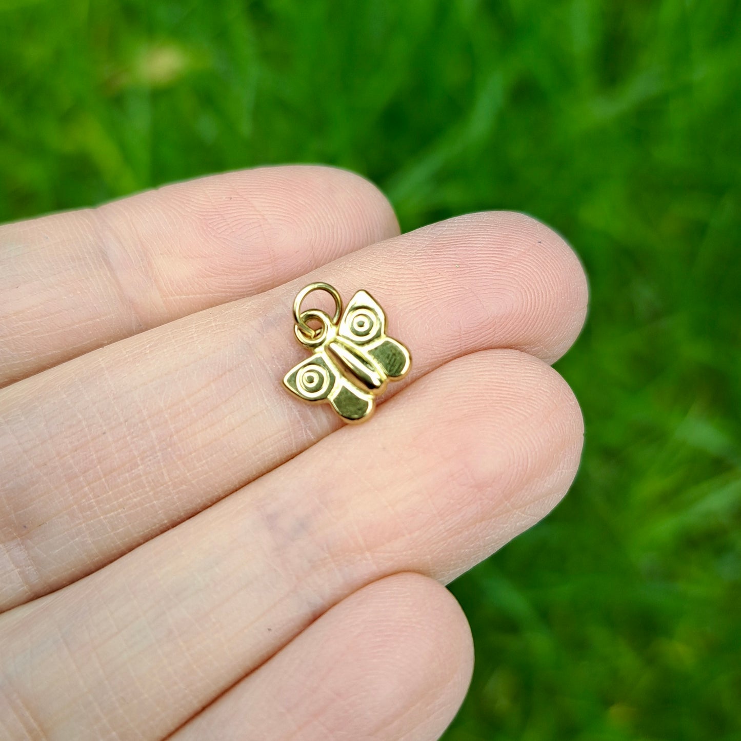 Vintage 9ct Gold Mini Butterfly Charm