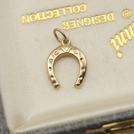 Vintage 9ct Gold Horseshoe Charm