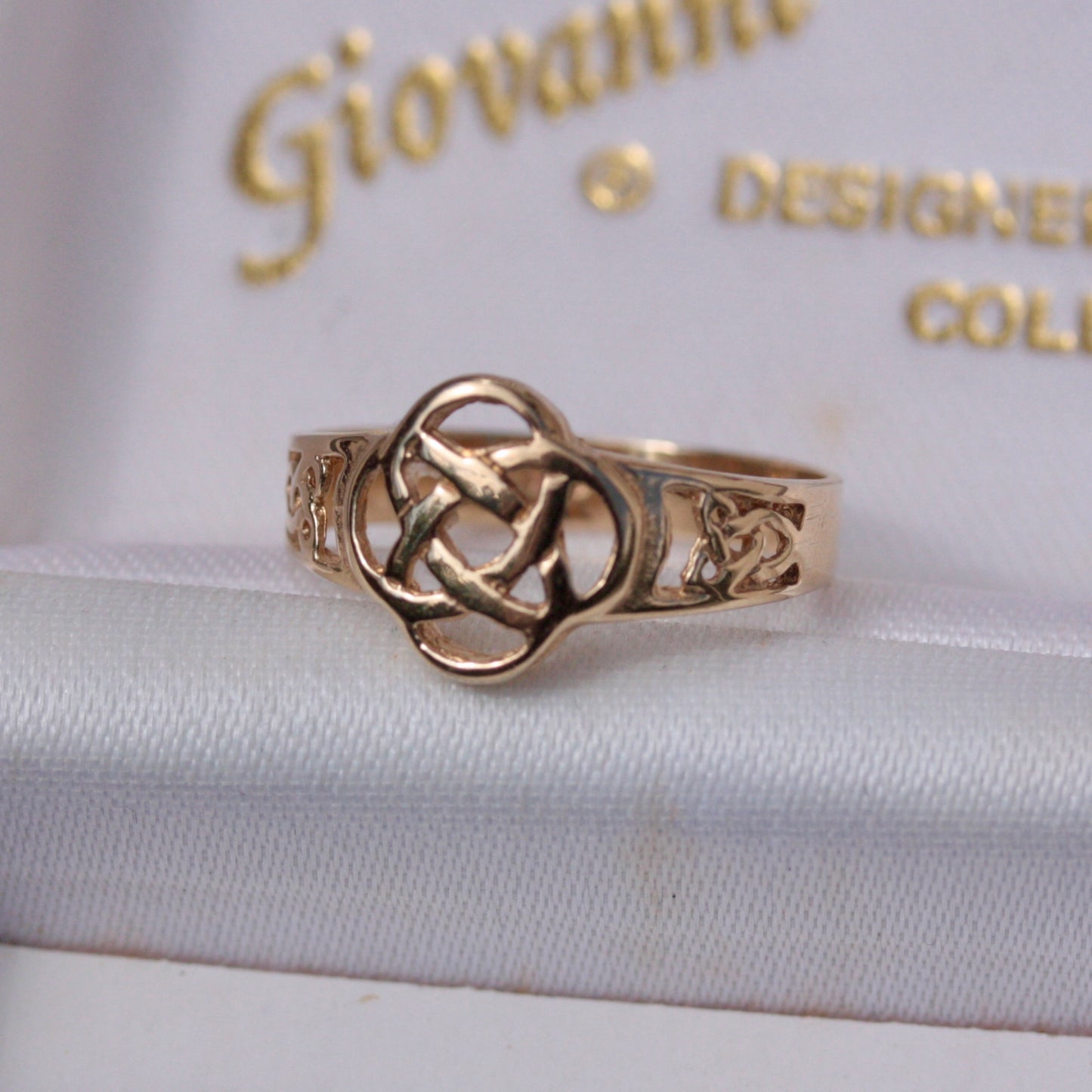 Vintage 9ct Gold Celtic Knot Ring, 2000