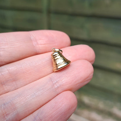 9ct Gold "CAPRI" Italy Ringing Bell Charm