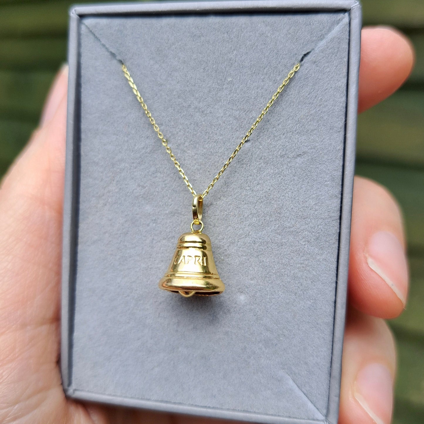 9ct Gold "CAPRI" Italy Ringing Bell Charm