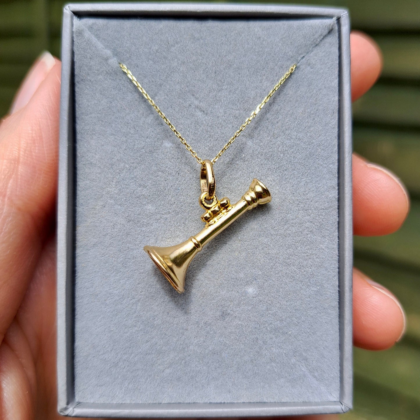 9ct Trumpet Charm / Pendant