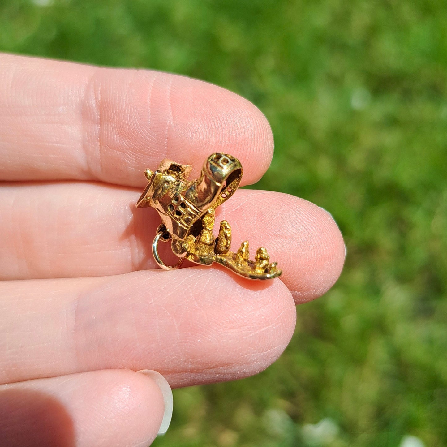 Vintage 9ct Gold Opening Boot Charm, 1957 - The Old Woman Who Lived In A Shoe