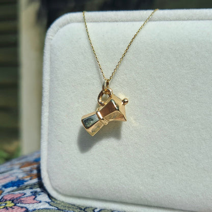 9ct Gold Espresso Coffee Pot Charm / Pendant