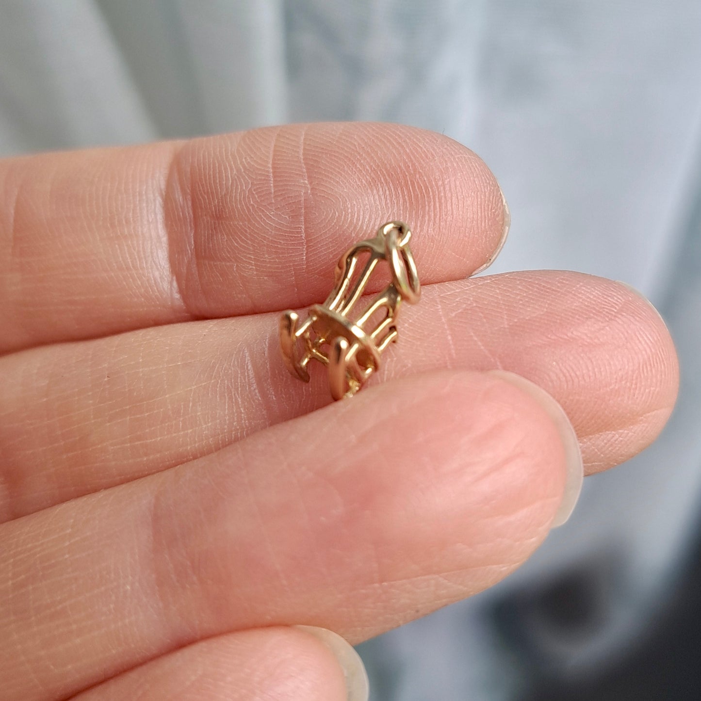 Solid 9ct Yellow Gold Rocking Chair Charm