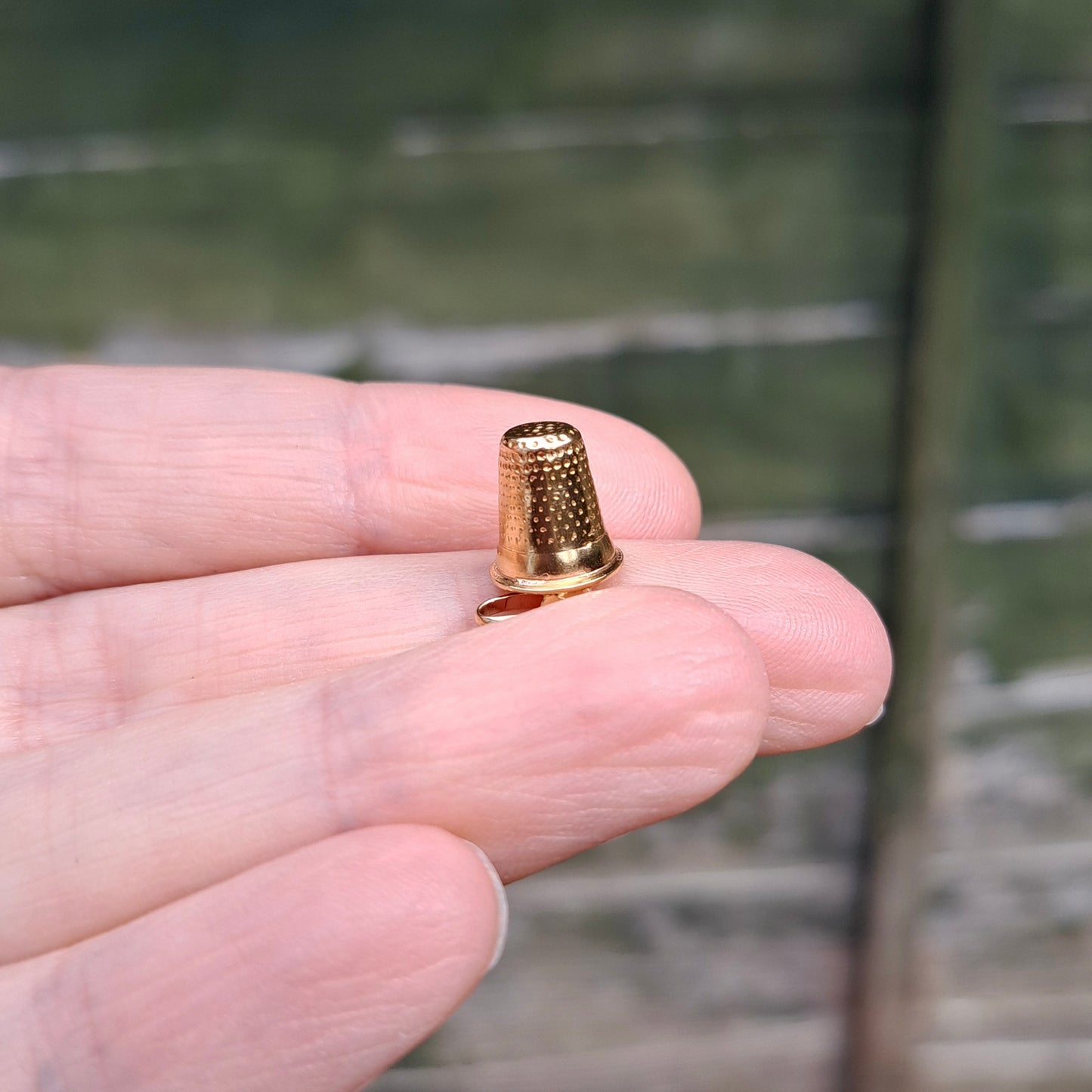 9ct Gold Thimble Charm, by Unoaerre