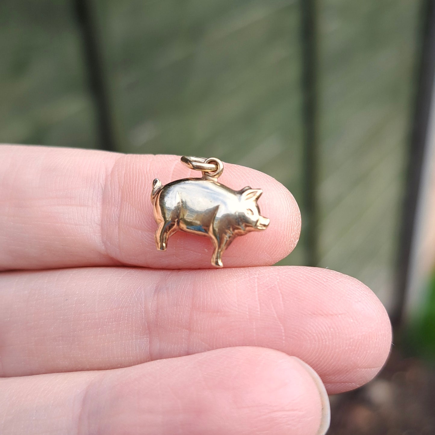 9ct Yellow Gold Pig Charm