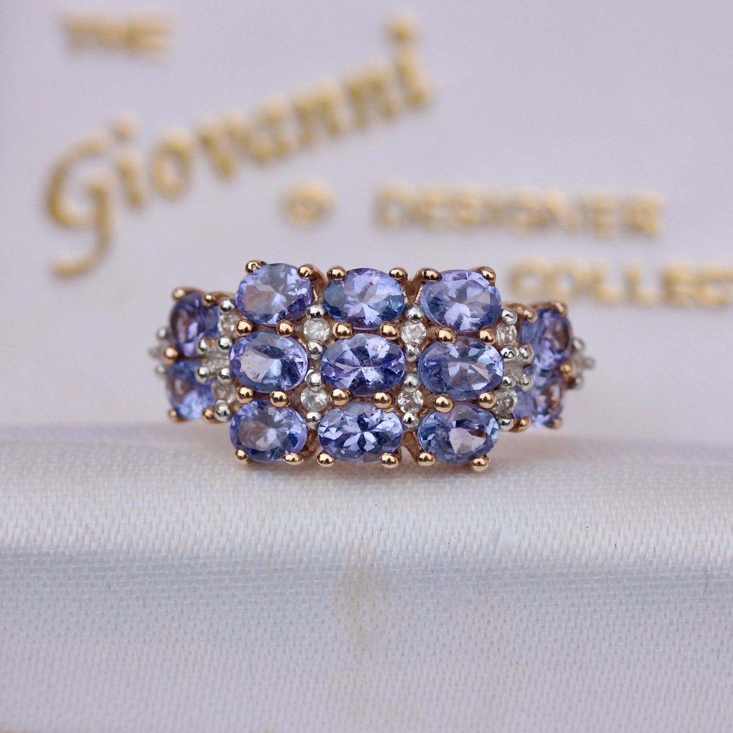 Pre-owned 9ct Gold Tanzanite Multi Stone Ring, 2014
