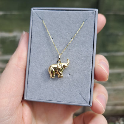9ct Gold Elephant Charm