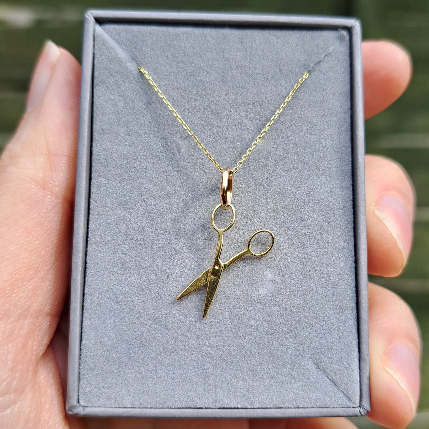 9ct Gold Scissors Charm
