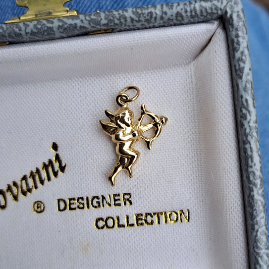 Vintage 9ct Gold Cupid Charm