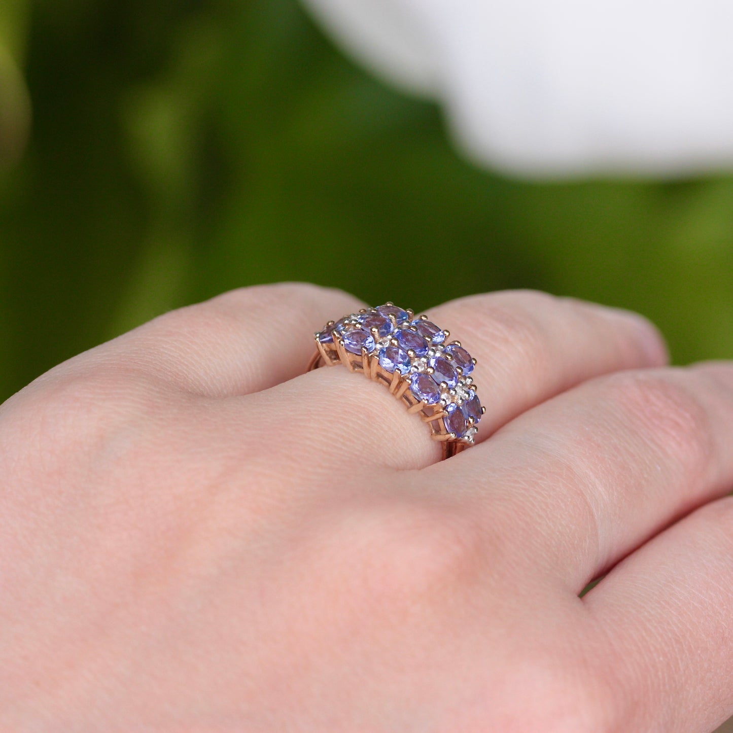 Pre-owned 9ct Gold Tanzanite Multi Stone Ring, 2014