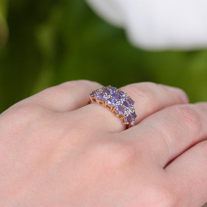Pre-owned 9ct Gold Tanzanite Multi Stone Ring, 2014