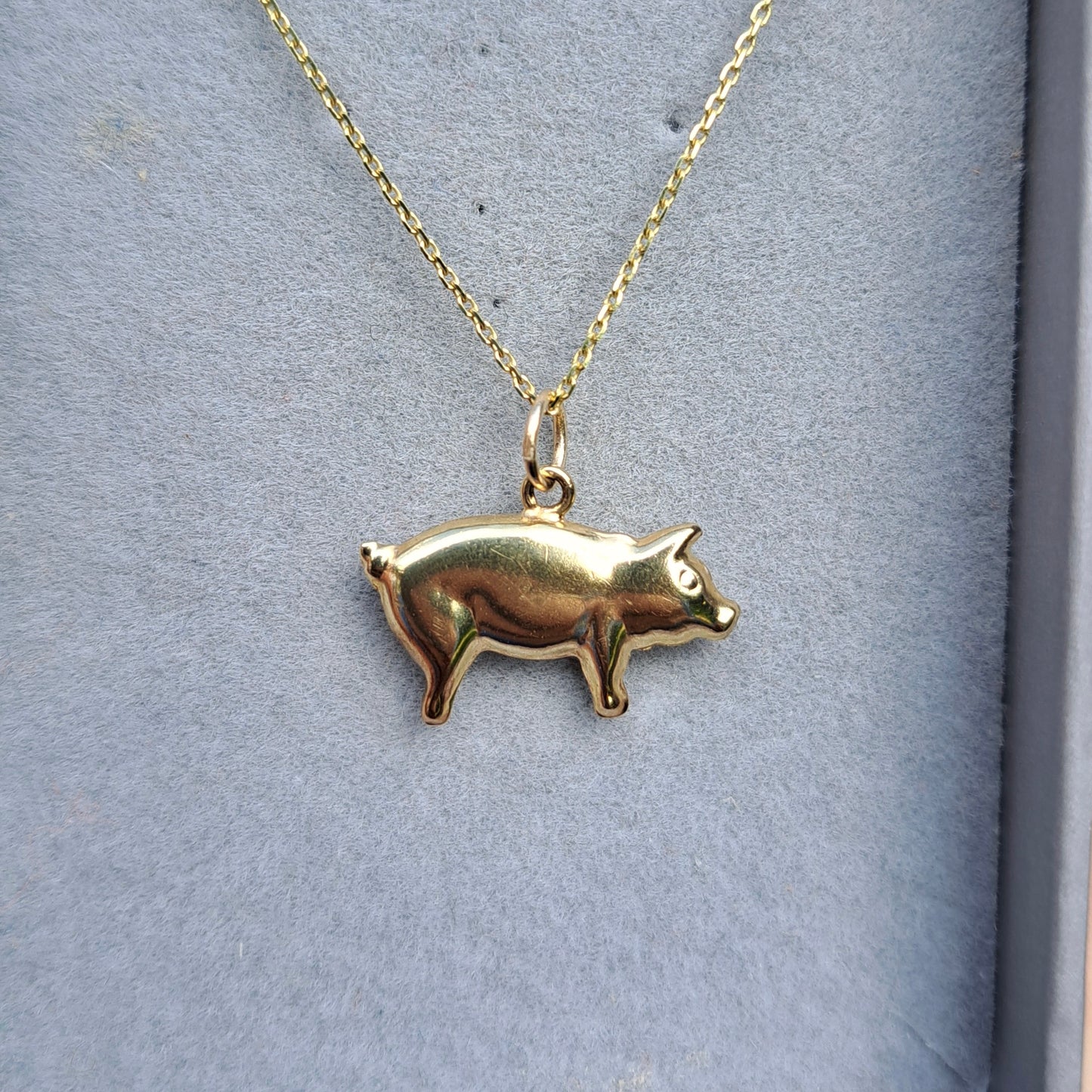 Vintage 9ct Gold Lucky Pig Charm