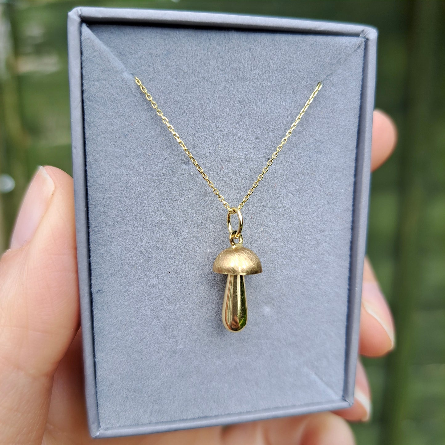 9ct Yellow Gold Mushroom Charm