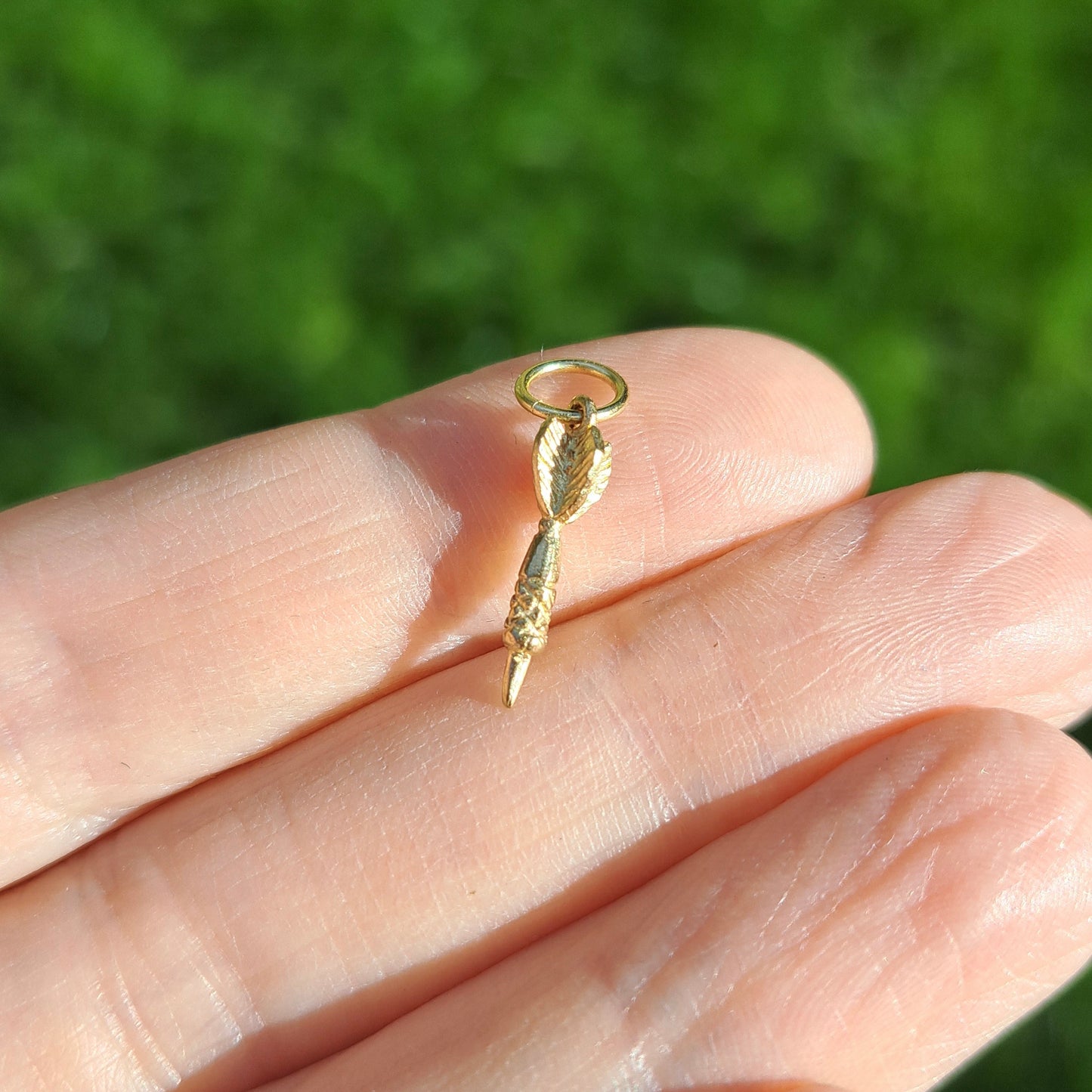 Vintage 9ct Gold Mini Dart Charm, 2001