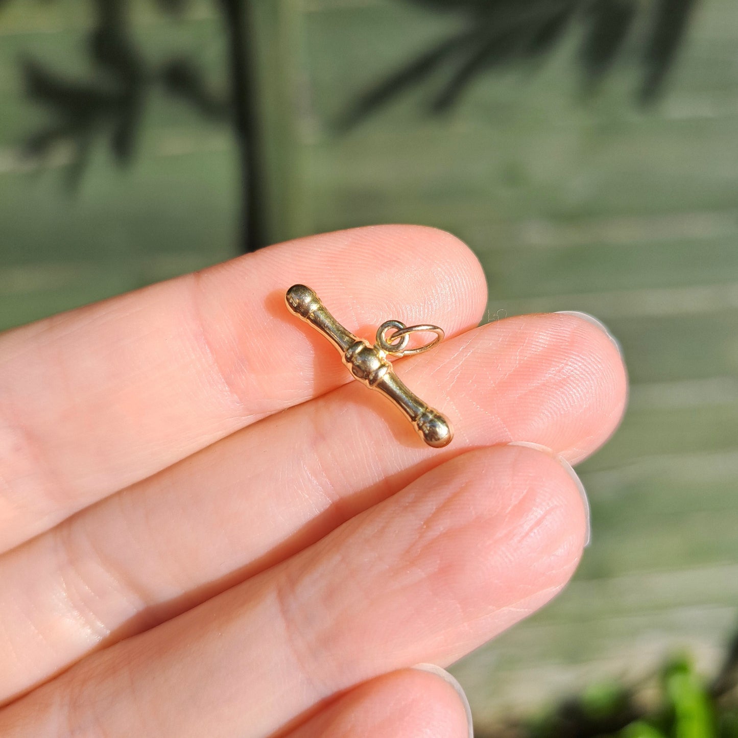 Pre-owned 9ct Yellow Gold T-Bar Pendant