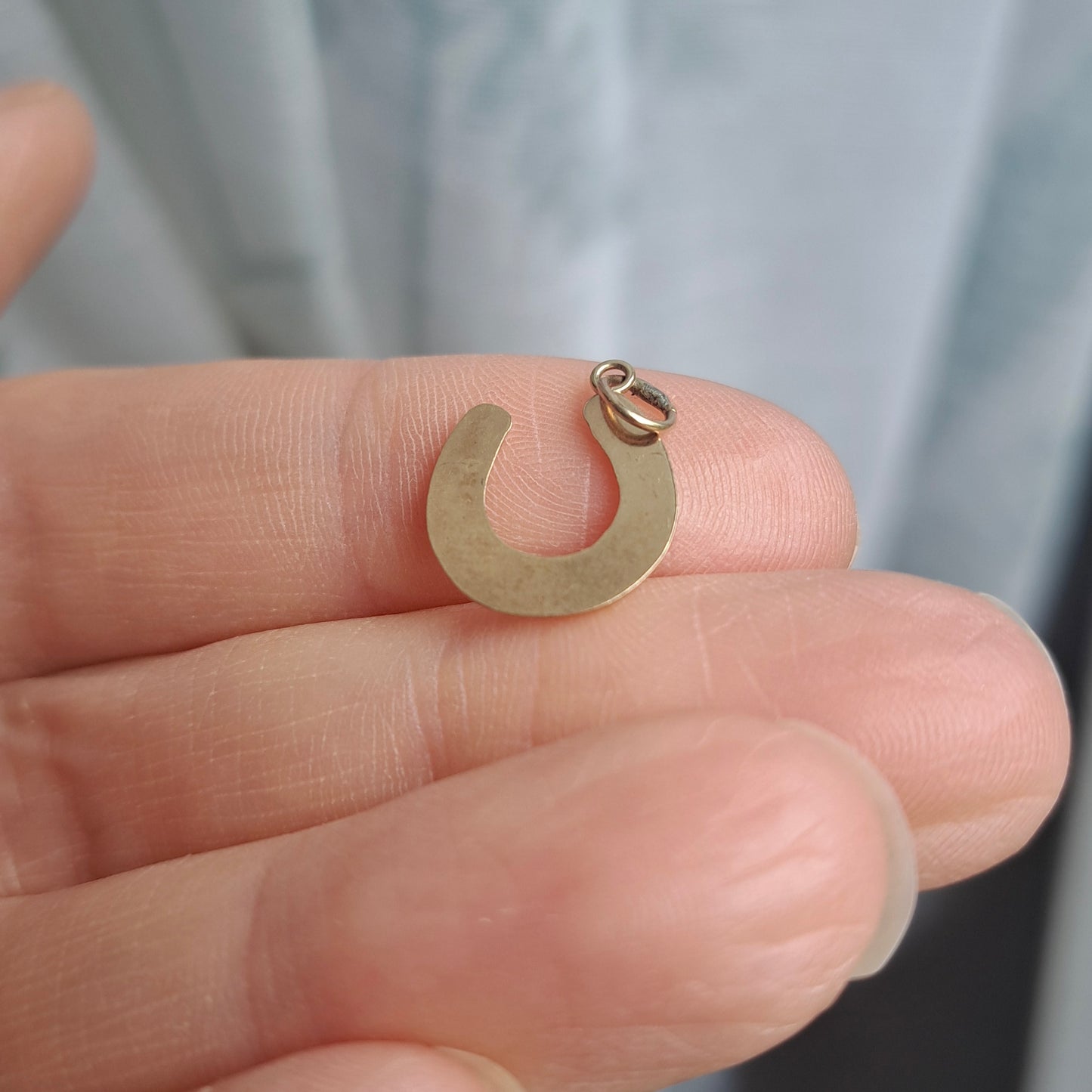 Vintage 9ct Yellow Gold Horseshoe Charm