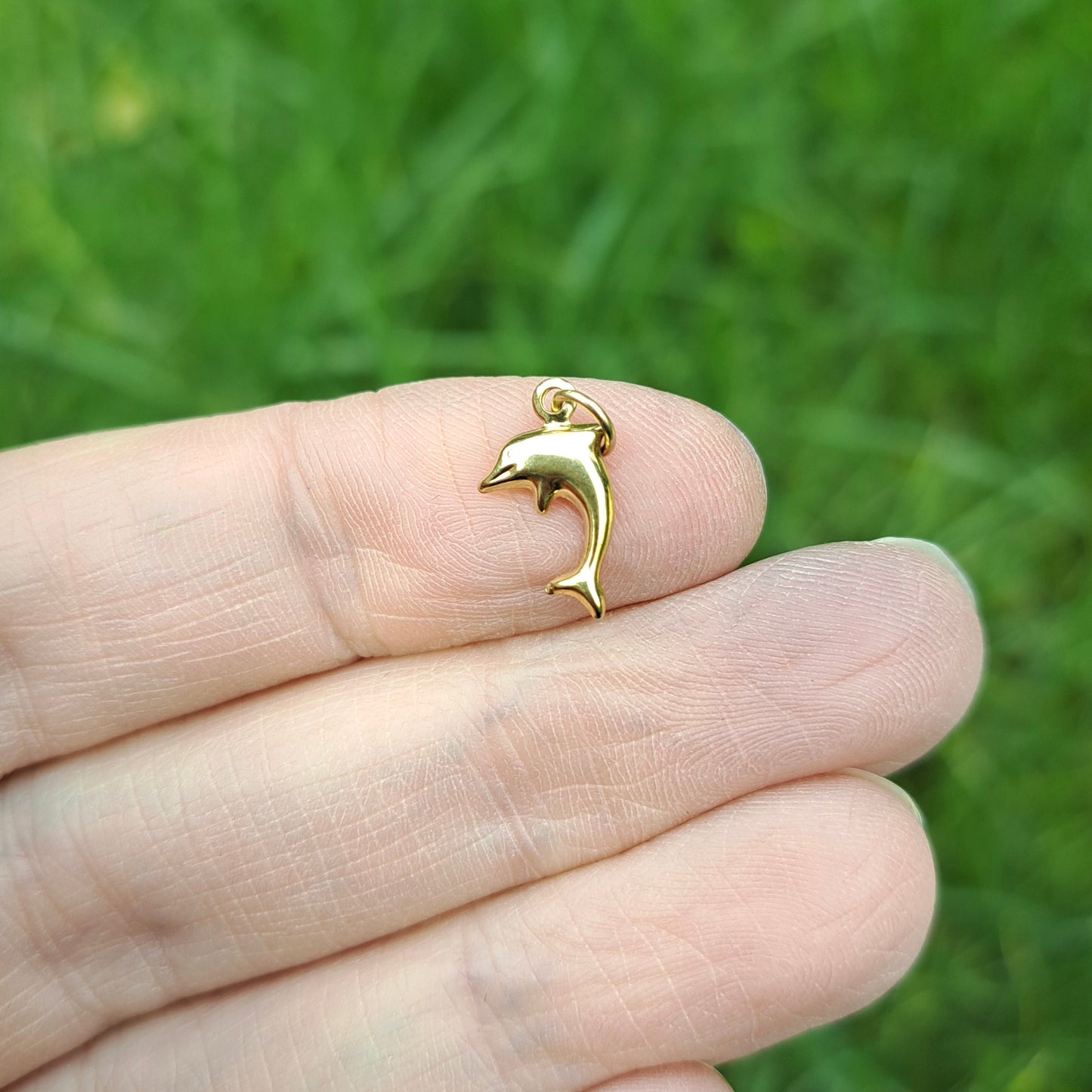 Vintage 9ct Gold Mini Dolphin Charm