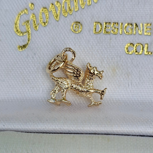 Vintage 9ct Gold Dragon Charm