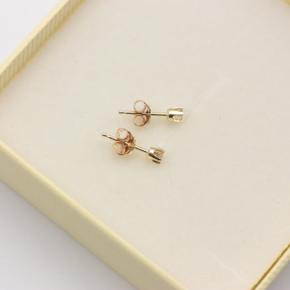 Pre-owned 14ct Gold and Diamond Stud Earrings