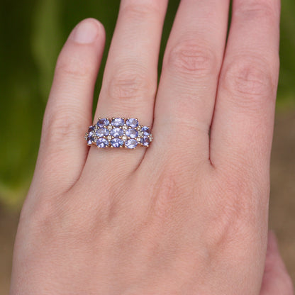 Pre-owned 9ct Gold Tanzanite Multi Stone Ring, 2014