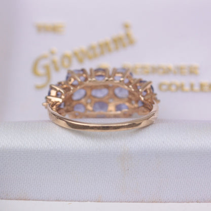 Pre-owned 9ct Gold Tanzanite Multi Stone Ring, 2014