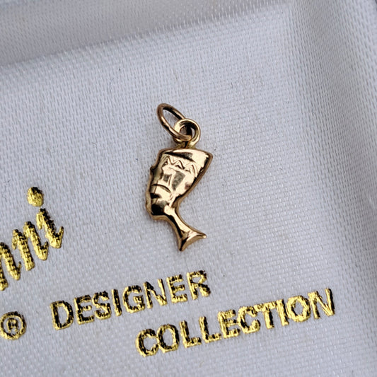 Vintage 9ct Gold Nefertiti Charm