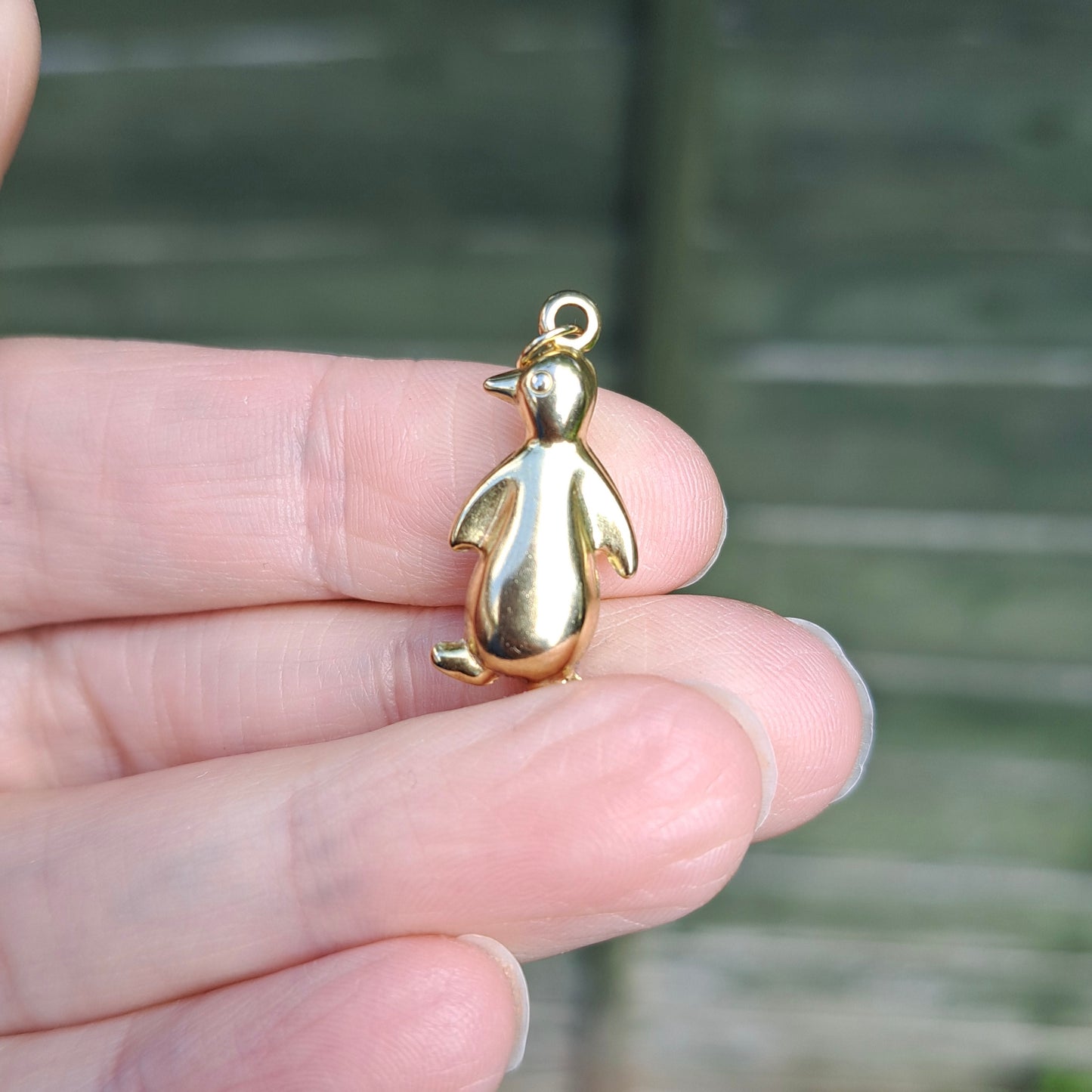 Vintage Yellow Gold Penguin Charm, 1990s