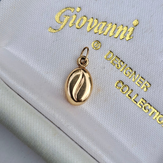 Vintage 9ct Gold Coffee Bean Charm