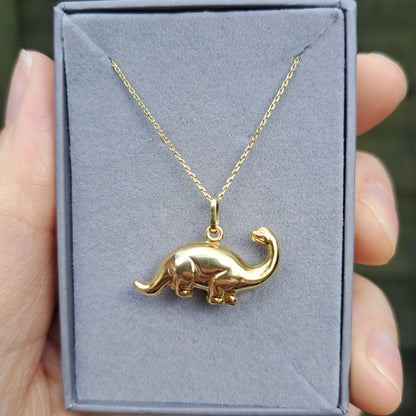 9ct Gold Diplodocus Charm / Pendant