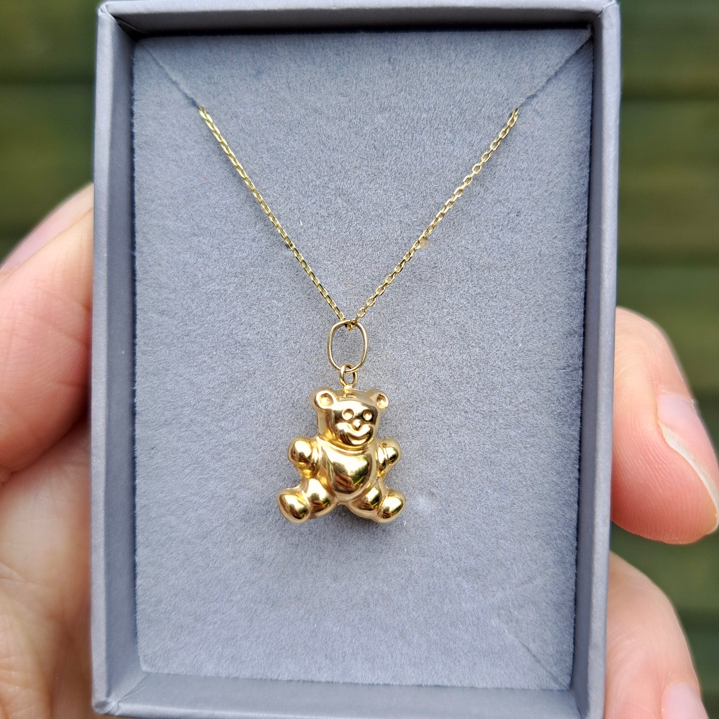 9ct Gold Puffy Teddy Bear Charm