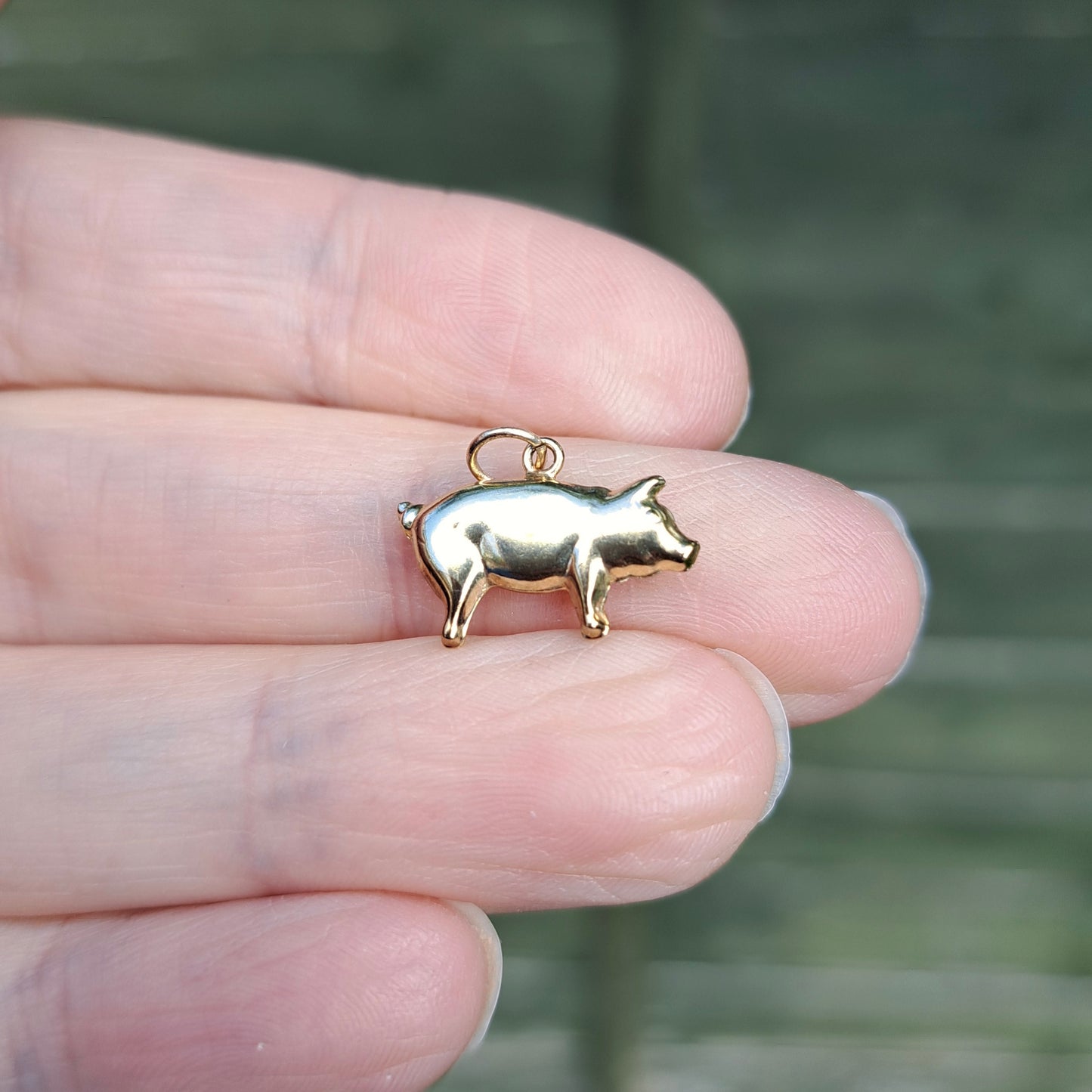 Vintage 9ct Gold Lucky Pig Charm