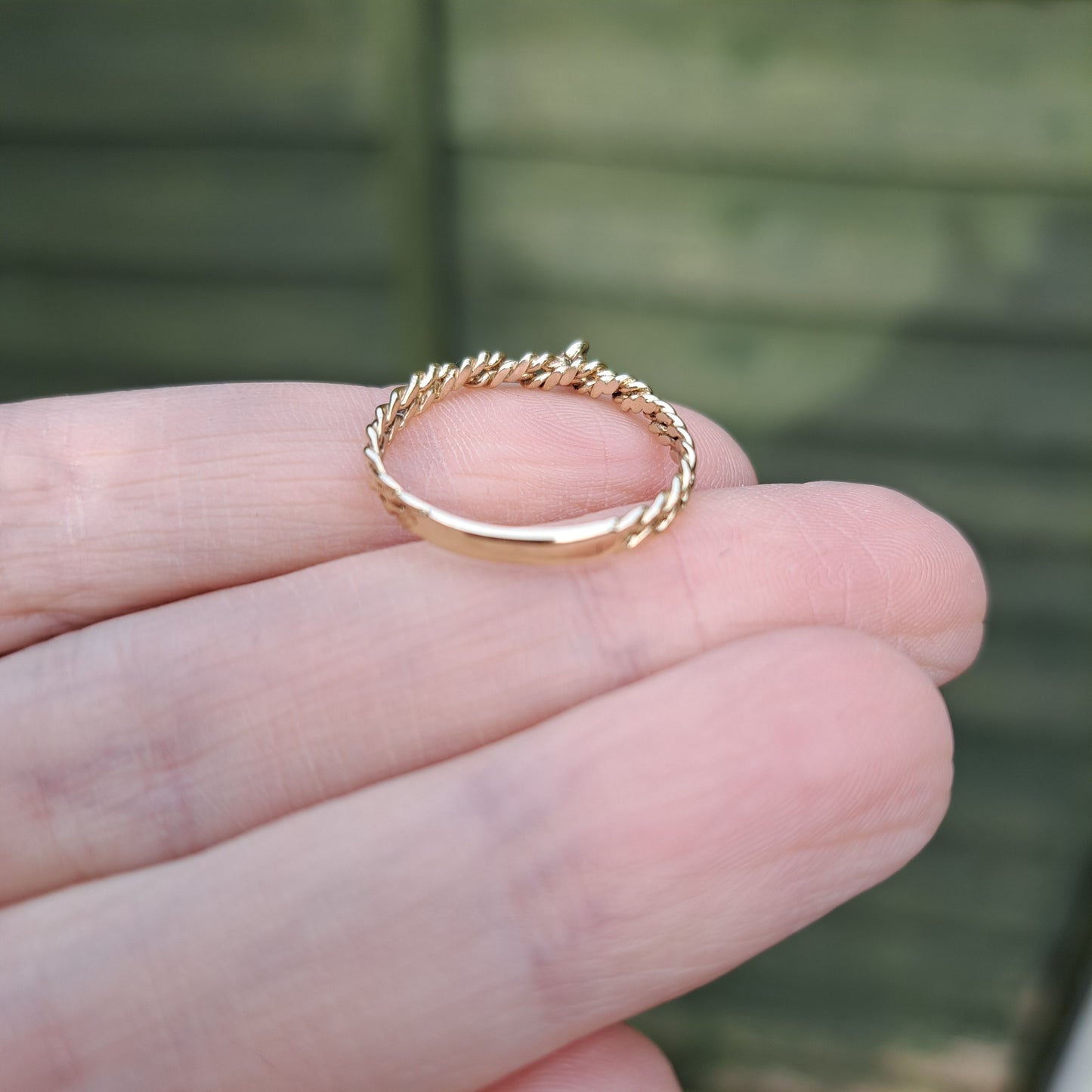 Vintage 9ct Gold Horseshoe Dangle Ring, 1981