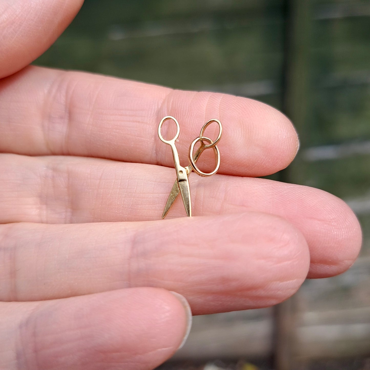 9ct Gold Scissors Charm