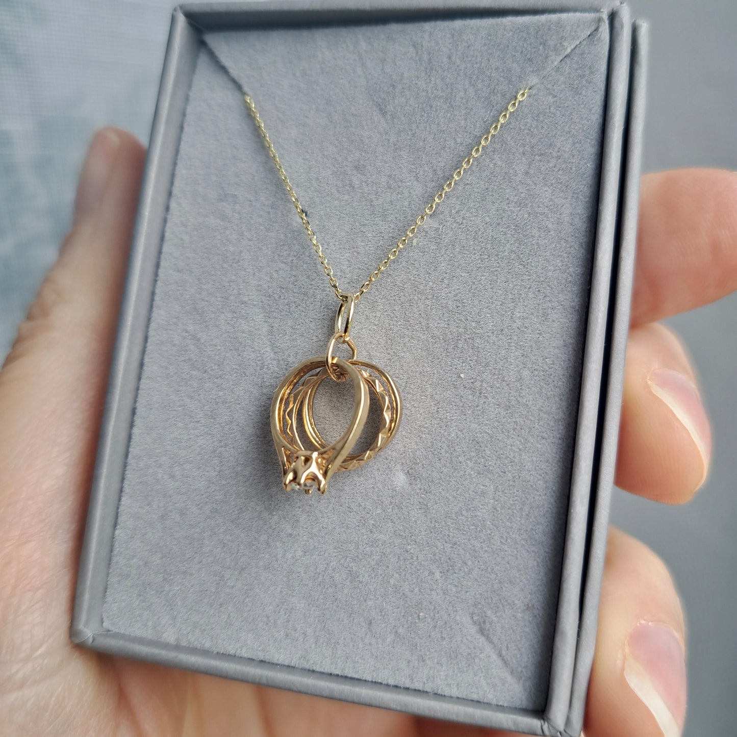 Vintage 9ct Gold Ring Set Charm - Wedding, Engagement, Eternity